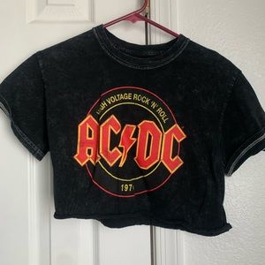 AC/DC cropped t-shirt